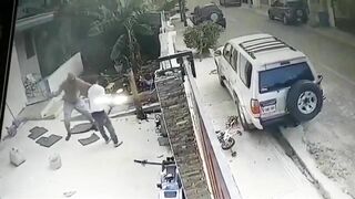 A Thief Was Brutally Beaten By The Owner Of The Bike He Was Riding