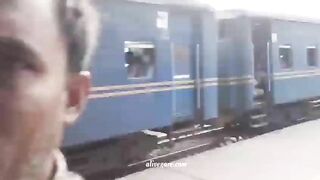 A Passenger Jumped Off A Train While It Was Moving And Immediately