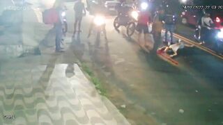 18-year-old Girl Fell Off Motorcycle On The Street