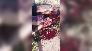 3 Dead Disfigured Bodies . Uncensored Videos. Murders, Execution