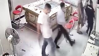 Chinese Police Brutally Beat Neighbors