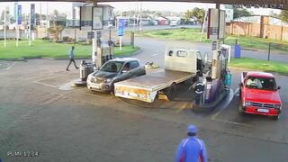 A Confrontation At A Gas Station Ended In Murder. South Africa"