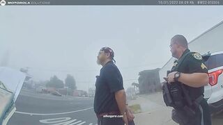 Police Arrest A Blind Man Walking Quietly On The Street 