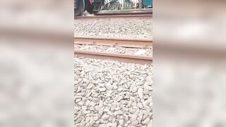 Dead Head Riding Under Train Wheels 