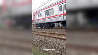 Dead Head Riding Under Train Wheels 