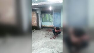 Drunk Idiot Breaks Glass With His Hand, Bleeds To Death