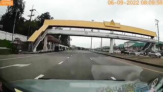 A Man Jumped From An Overpass In Thailand