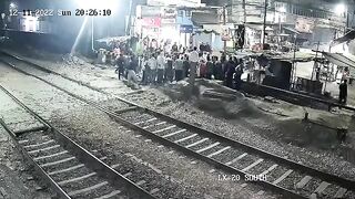 Guy Crashes A Train 