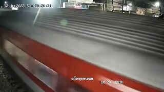 Guy Crashes A Train 