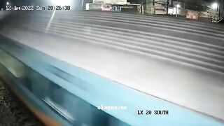 Guy Crashes A Train 