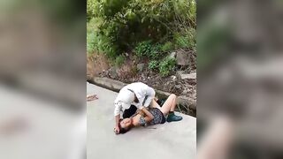 Guy Tries To Rape A Woman On The Street 