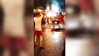 Guy Electrocuted During Fireworks Show 