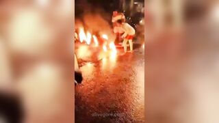 Guy Electrocuted During Fireworks Show 