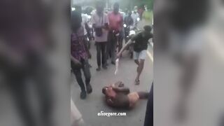 The Guy Was Beaten And Then Burned To Death With A Tire 