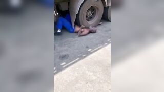 Old Man Crushed To Death By Truck 