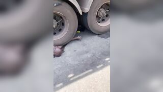 Old Man Crushed To Death By Truck 