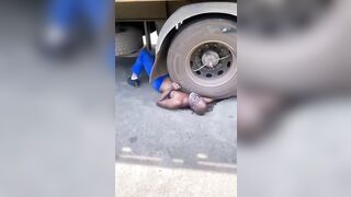 Old Man Crushed To Death By Truck 