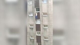 Girl Falls From 14th Floor Window 