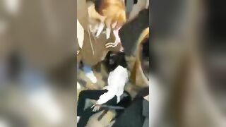 Group Of Girls Beat Their Ex-girlfriends With Sticks 