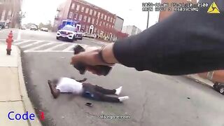 A Cop Advises A Fellow Criminal To Lower His Weapon Afterhooting Him.Bal