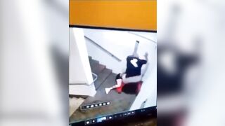 CCTV Captured A Man Beating A Woman In The Street