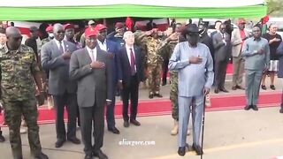 South Sudan President Gets Angry During Ceremony