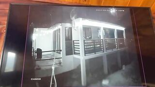 Surveillance Footage Captured The Thief Falling From The Second Floor