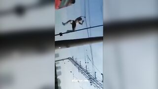 Tarzan Was Electrocuted On The Railway. Russia 