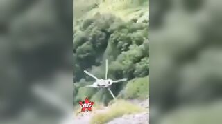 Scary Moment: Rescue Helicopter Crashes And Explodes