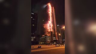 Emaar Skyscraper In Dubai Catches Fire 