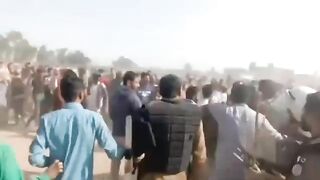 The First One Left. An Angry Mob Lynches A Farmer