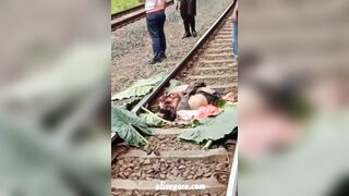 Human Body Turned Into Minced Meat By Train 
