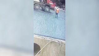 Road Worker Was Run Over Several Times By Roller 