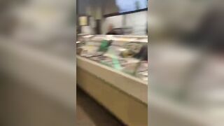 Trailer Trash Ends Up Behind Subway Counter And Attacks Employee