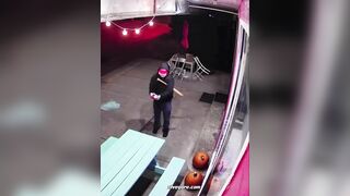 Unidentified Man Throws Molotov Cocktail At Donut Shop