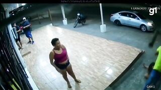 Women Are Brutally Attacked By Men While Fat Bystanders Look On.