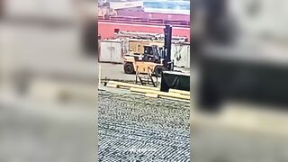 Worker Crushed By Forklift 