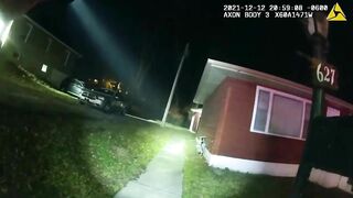 Body Camera Footage Of Police Shooting At An Armed Suspect Who Opened Fire