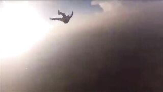 Damn Skydiver Fainted...friends Saved Him In Mid-air