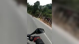 Disintegrated! Extremely Fast Motorcyclist Explodes After Contact With YN