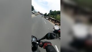 Disintegrated! Extremely Fast Motorcyclist Explodes After Contact With YN