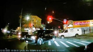 Dashcam Captures Pedestrian Crushed At Intersection