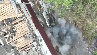 Drone Strikes Ukrainian Shelter Packed With Several Soldiers