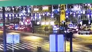 Drunk Girl Brutally Murdered By Car On Russian Street