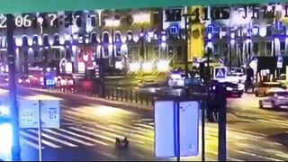 Drunk Girl Brutally Murdered By Car On Russian Street