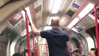 Drunk Man Prepares To Beat His Wife On Subway, Turns Out To Be HU