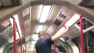 Drunk Man Prepares To Beat His Wife On Subway, Turns Out To Be HU