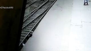 Oh My God, A Railroad Worker Was Hit By A Loose Wire