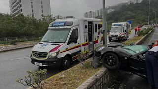 Driver And Passenger From Hong Kong Nearly Died