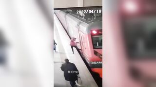 Horrifying Moment: Woman's Leg Still Trapped Inside Train Door TheYNC